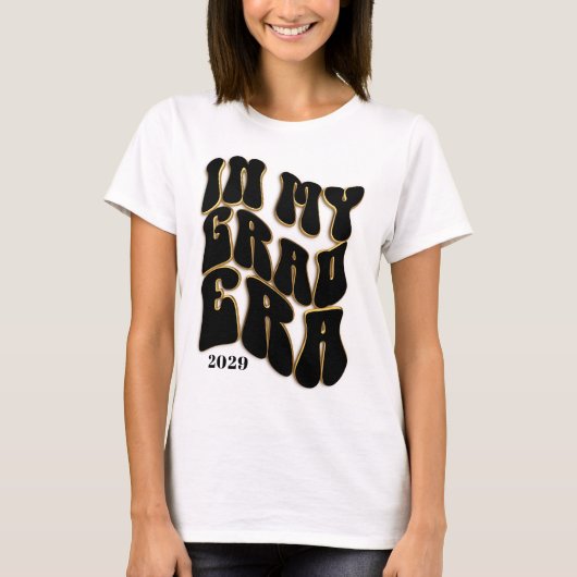 In mijn Afstudeerder tijdperk Afstuderen T-shirt (Voorkant)