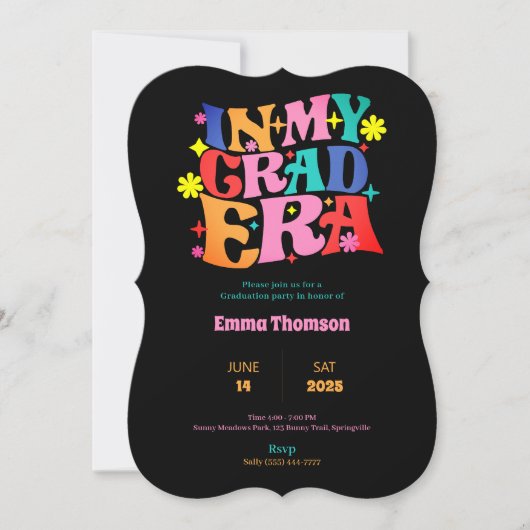 In mijn afstudeertijd uitnodigingen voor de diplom (Voorkant)