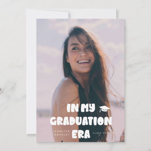 In mijn Afstuderen tijdperk grillig Afstuderen Aankondiging (Voorkant)