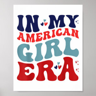 In Mijn Amerikaanse Meisje Era Groovy Amerikaans M Poster