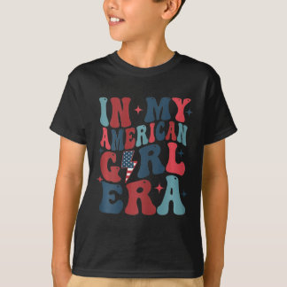 In mijn Amerikaanse Meisje Era Retro 4th of July F T-shirt