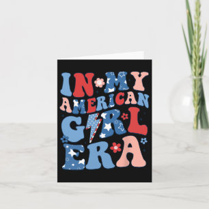 In mijn Amerikaanse meisje tijdperk 4 juli Shirt P Kaart