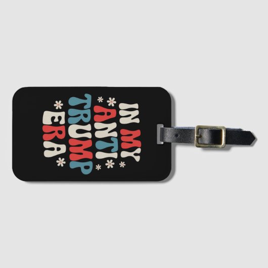 In mijn anti-Trump-tijdperk 2024 Anti MAGA Anti Re Bagagelabel (Voorkant (horizontaal))