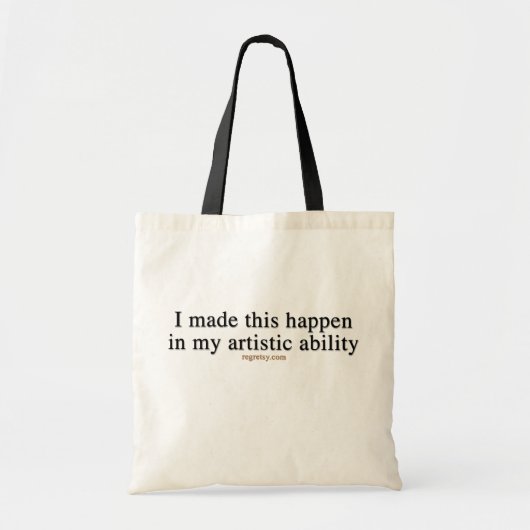 In mijn artistieke vaardigheden tote bag (Voorkant)