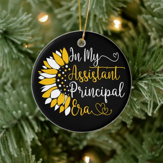 In mijn assistent schoolhoofd tijdperk leraar grap keramisch ornament (Boom)
