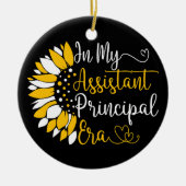 In mijn assistent schoolhoofd tijdperk leraar grap keramisch ornament (Voorkant)