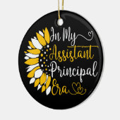 In mijn assistent schoolhoofd tijdperk leraar grap keramisch ornament (Links)