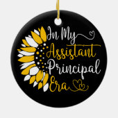 In mijn assistent schoolhoofd tijdperk leraar grap keramisch ornament (Achterkant)