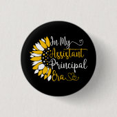 In mijn assistent schoolhoofd tijdperk leraar grap ronde button 3,2 cm (Voorkant)