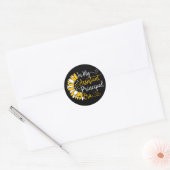 In mijn assistent schoolhoofd tijdperk leraar grap ronde sticker (Envelop)