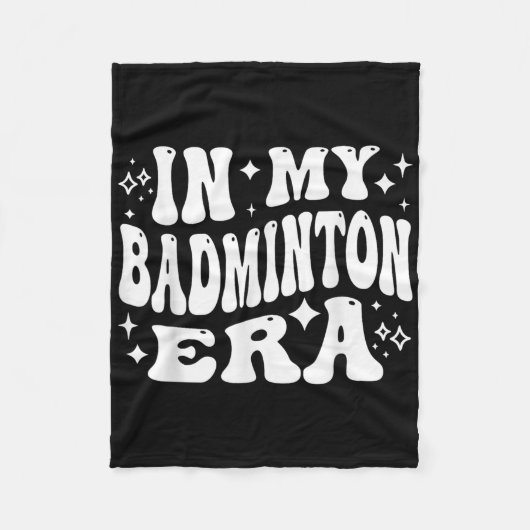 In Mijn Badminton Tijdperk - Grappige Shuttle Fleece Deken (Voorkant)