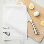 "In mijn baktijdperk" met de hand getekende schets Theedoek (Quarter Fold)