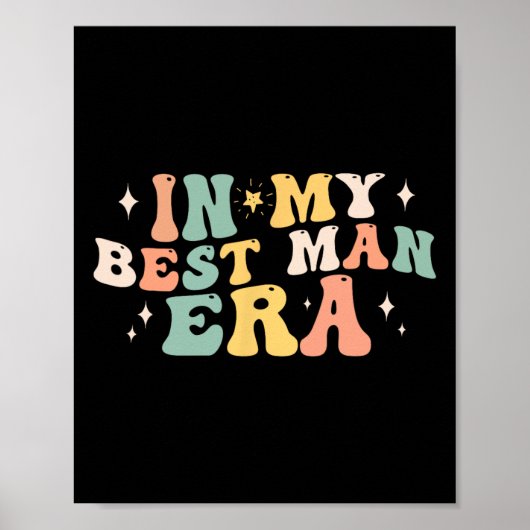 In mijn beste man tijdperk bruidegom bruiloft vrij poster (Voorkant)