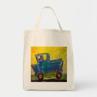 In mijn Big Blue auto van Roberto & Mary Tote Bag
