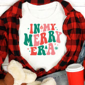 In Mijn Blijde Tijd Retro Kerstmis Tri-Blend Shirt