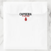 In mijn bloed CAPOEIRA Ronde Sticker (Tas)
