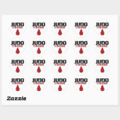 In mijn bloed JUDO Ronde Sticker (Vel)