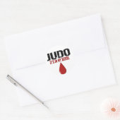 In mijn bloed JUDO Ronde Sticker (Envelop)