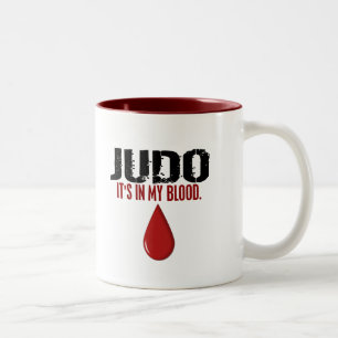 In mijn bloed JUDO Tweekleurige Koffiemok