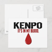 In Mijn bloed KENPO Briefkaart (Voorkant / Achterkant)