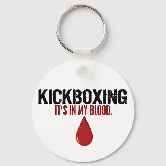 In mijn bloed KICKBOXE Sleutelhanger (Voorkant)