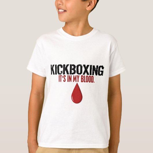 In mijn bloed KICKBOXE T-shirt (Voorkant)