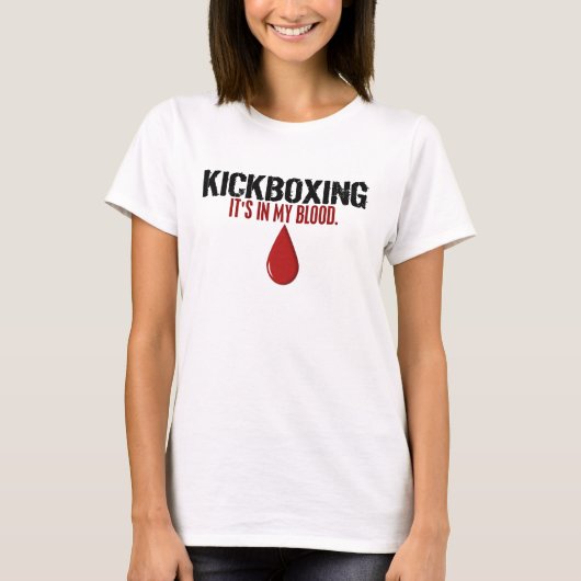 In mijn bloed KICKBOXE T-shirt (Voorkant)