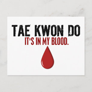 In mijn bloed, TAE KWON DOE Briefkaart