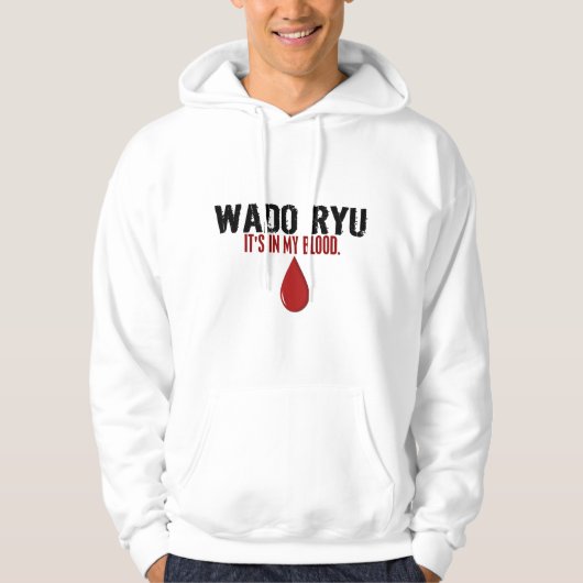 In mijn bloed WADO RYU Hoodie (Voorkant)