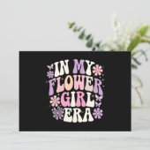 In Mijn Bloemenmeisje Era Retro Groovy Flower Kaart (Staand voorkant)