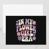 In Mijn Bloemenmeisje Era Retro Groovy Flower Kaart (Voorkant / Achterkant)