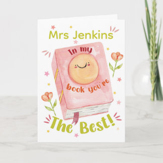 In mijn boek ben jij de beste – Schattig bedankt Kaart