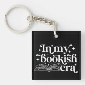 In mijn Boekachtig Tijdperk Zwart Sleutelhanger (Voorkant)