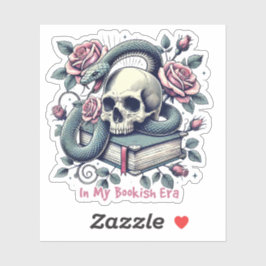 In mijn boekentijd gothic sticker