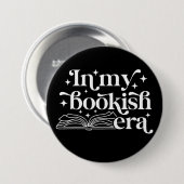 In mijn boekentijd zwart ronde button 7,6 cm (Voorkant /achterkant)