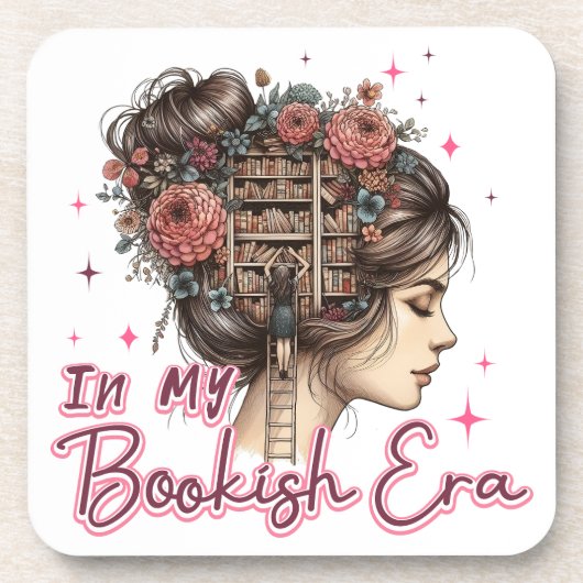 In mijn boekentijdperk bier onderzetter (Voorkant)