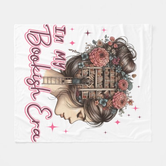 In mijn boekentijdperk fleece deken (Voorkant (Horizontaal))