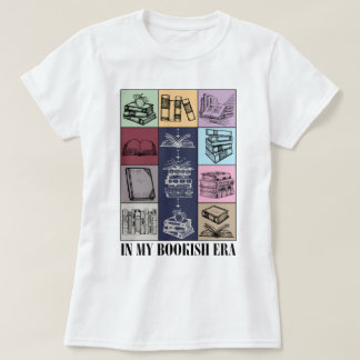 In mijn boekentijdperk Schattigee boekenlezer T-shirt