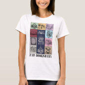 In mijn boekentijdperk Schattigee boekenlezer T-shirt (Voorkant)