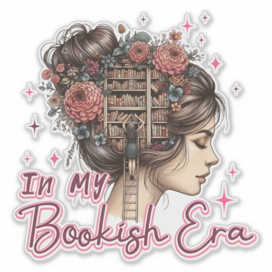 In mijn boekentijdperk sticker (Voorkant)