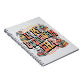 In mijn boekenwurm tijdperk - Retro Groovy 70's Ae Notitieboek (Rechterzijde)