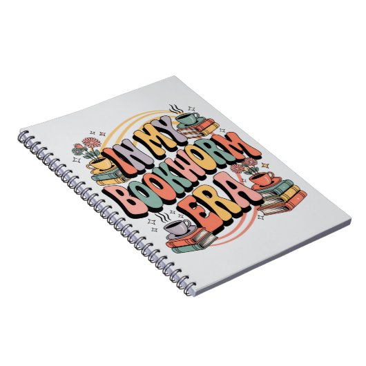 In mijn boekenwurm tijdperk - Retro Groovy 70's Ae Notitieboek (Rechterzijde)