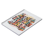 In mijn boekenwurm tijdperk - Retro Groovy 70's Ae Notitieboek (Linkerzijde)