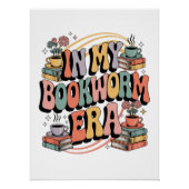 In mijn boekenwurm tijdperk - Retro Groovy 70's Ae Perfect Poster (Voorkant)