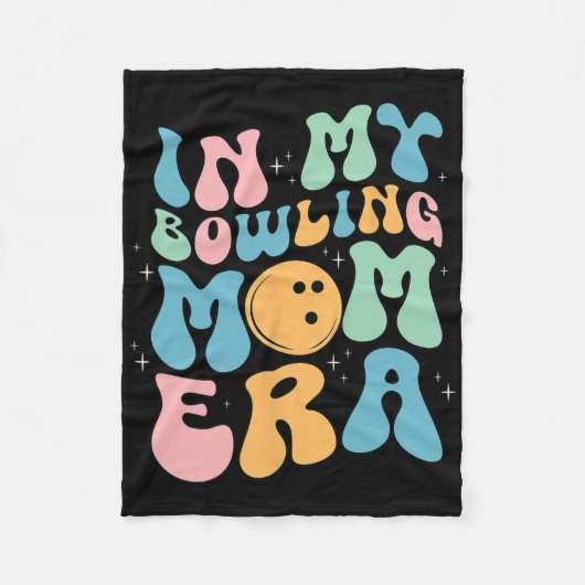 In mijn bowling mama tijdperk vieren Moederdag Fleece Deken (Voorkant)