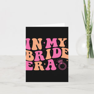 In mijn bruid tijdperk Groovy Bachelorette Trouwfe Kaart