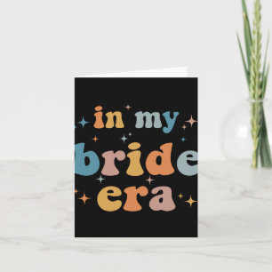 In mijn bruid tijdperk Retro Bachelorette Wedding Kaart