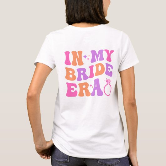 In mijn bruidstijdperk t-shirt (Achterkant)