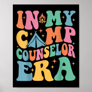 In mijn Camp Counselor tijdperk Groovy Summer Camp Poster