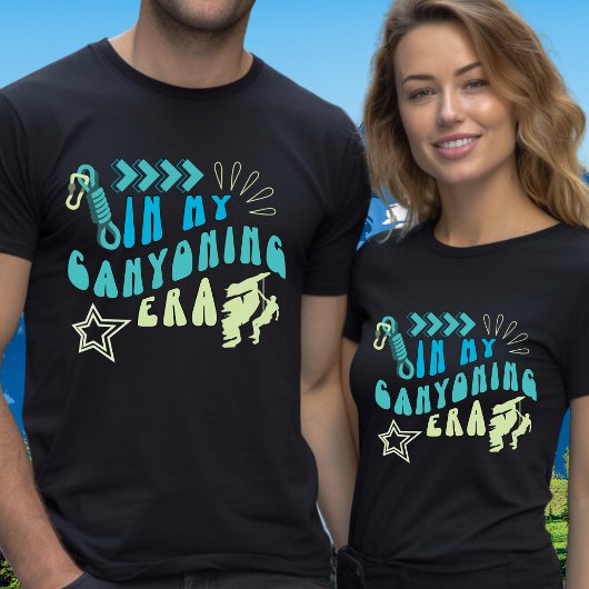 In mijn Canyoning-tijdperk Canyoneering Jouw tekst T-shirt